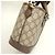 Mala Tote Gucci Small GG Supreme tela e couro bege - vista 7