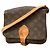 Bolso de hombro Louis Vuitton Monogram Cartouchiere MM Castaño