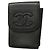 Chanel Black Grained Calfskin Cigarette Case