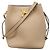 Louis Vuitton Nano Lock Me Bucket Schultertasche Beige