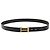 Hermès Hermes Buckle Belt Leather Thin Black