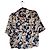 Blusa floral - Acoté Cotélac Branco Azul Multicor Laranja