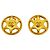 Pendientes de clip Chanel chapados en oro Dorado