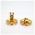 Pendientes de clip Chanel chapados en oro Dorado - vista 3
