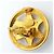 Pendientes de clip Chanel chapados en oro Dorado - vista 4