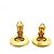 Boucles d'oreilles clips Chanel plaquées or Doré - vue 9