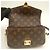 Bolsa Louis Vuitton Monogram Pochette Métis EW Marrom Monograma - vista 6