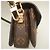 Bolsa Louis Vuitton Monogram Pochette Métis EW Marrom Monograma - vista 9