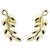 Autre Marque Pendientes trepadores Tiffany Olive Leaf en oro amarillo de 18K