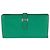 Hermès Cartera larga Hermes Bearn Soufflé Mint Green Verde