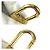 Chaveiro Louis Vuitton x Supreme Marrom Dourado - vista 5