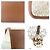 Borsa Tote Michael Kors MK Signature Mirella Marrone Bianco - vista 5