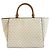 Bolso de hombro Michael Kors Medium Ivory Gray Castaño Crudo - vista 2