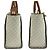 Bolso de hombro Michael Kors Medium Ivory Gray Castaño Crudo - vista 6