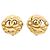 Boucles d'oreilles clips Chanel plaquées or Doré