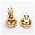 Boucles d'oreilles clips Chanel plaquées or Doré - vue 3