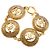 Pulsera de dijes Chanel chapada en oro Dorado