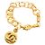 Pulsera de dijes chapada en oro Chanel Dorado
