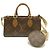 Louis Vuitton Monogram Giant Reverse OnTheGo EW Handtasche Braun