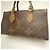 Louis Vuitton Monogram Giant Reverse OnTheGo EW Handtasche Braun - Ansicht 6