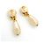 Orecchini a clip Chanel con logo Coco D'oro - vista 2