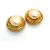 Timeless Pendientes de círculo chapados en oro Chanel Dorado - vista 2