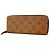 Louis Vuitton Monogram Reverse Portefeuille Clemence Long Wallet Braun