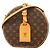 Bolso de hombro Louis Vuitton Monogram Petite Boite Chapeau Castaño