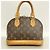 Bolso de mano Louis Vuitton Alma BB Monogram Castaño - vista 10