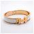 Bracelete Hermès Clic Clac PM Branco Dourado - vista 2