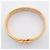 Bracelete Hermès Clic Clac PM Branco Dourado - vista 3