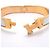 Bracelete Hermès Clic Clac PM Branco Dourado - vista 4