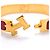 Hermès Brazalete Hermes Clic Clac PM GP Plated Gold Red Mujer OP026626 Roja Dorado - vista 4