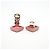 Pendientes de clip Chanel Coco Mark Rosa y Plateado Plata - vista 3
