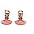 Pendientes de clip Chanel Coco Mark Rosa y Plateado Plata - vista 6
