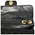 Sac à épaule Chanel en agneau noir - vue 12