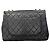 Sac à épaule Chanel en agneau noir - vue 14