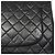 Sac à épaule Chanel en agneau noir - vue 9