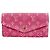 Louis Vuitton Monogram Denim Portefeuille Sarah Long Wallet Fucsia