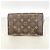 Louis Vuitton Monogram Portefeuille Flore Chain Wallet Marrom Rosa - vista 15