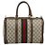 Gucci Vintage Web Boston GG Coated Canvas Medium Bege - vista 2