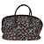 Chanel Optic Coco Bowler Printed Coated Canvas with Caviar Medium Black - vue 2