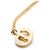 Dior Collier logo CD doré - vue 9