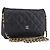 Chanel Brilliant Wallet on Chain Quilted Patent Negro