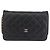 Chanel Brilliant Wallet on Chain Quilted Patent Negro - vista 2