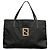 Bolsa Fendi Zucca em nylon e couro Preto