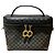 Céline Sac Vanity Celine Pochette à cosmétiques Macadam Noir