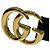 Gucci GG Marmont Ledergürtel aus Legierung Schwarz Golden - Ansicht 5