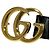 Cinturón de cuero y aleación Gucci GG Marmont Negro Dorado - vista 6