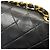 Bolsa de Ombro Chanel Coco Mark Matelassé Double Flap Preto - vista 13